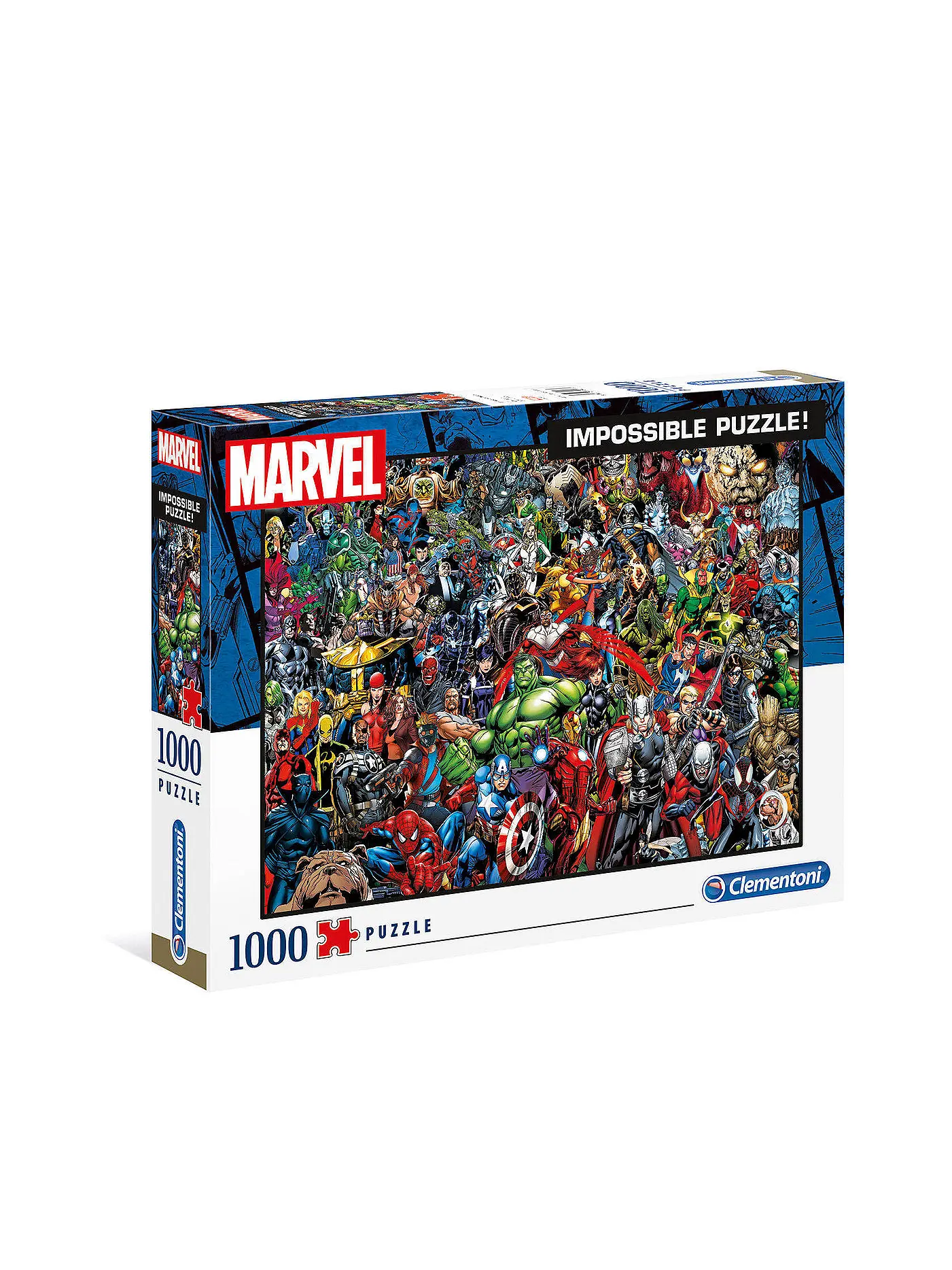 CLEMENTONI | Kinderpuzzle 1000 Teile Impossible Puzzle Marvel Universe | 